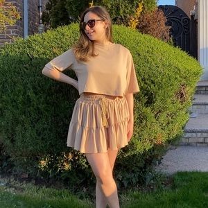 Tee & Ruffle Skort Set